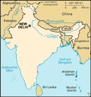 Indien-Karte