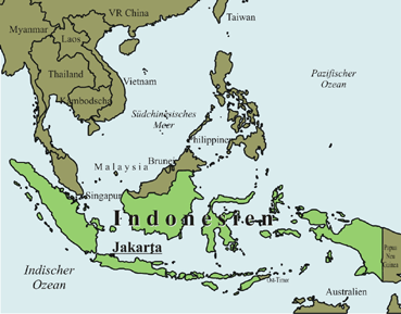 Indonesien-Karte