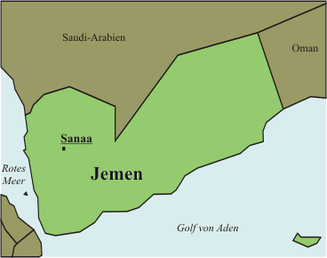 Jemen-Karte