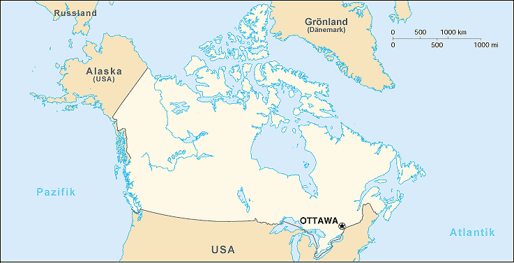 Kanada-Karte