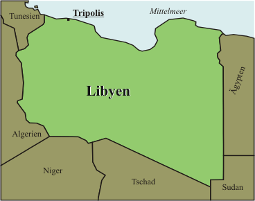 Libyen-Karte