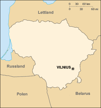 Litauen-Karte