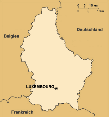 Luxemburg-Karte
