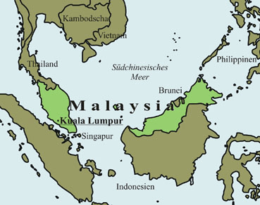 Malaysia-Karte