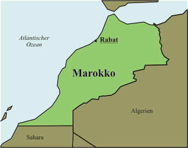 Marokko-Karte