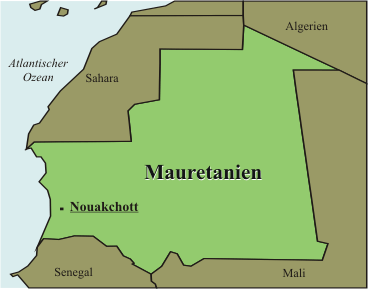 Mauretanien-Karte