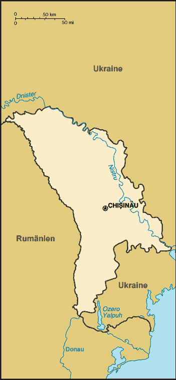 Moldau-Karte