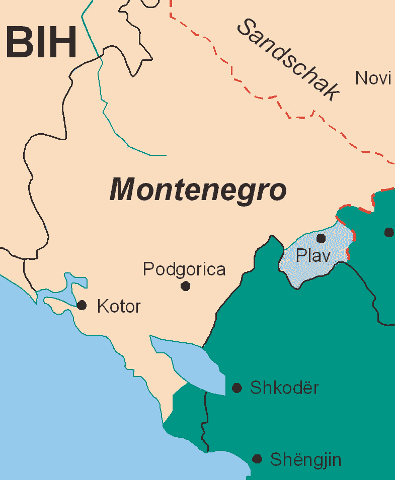 Montenegro-Karte
