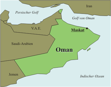 Oman-Karte