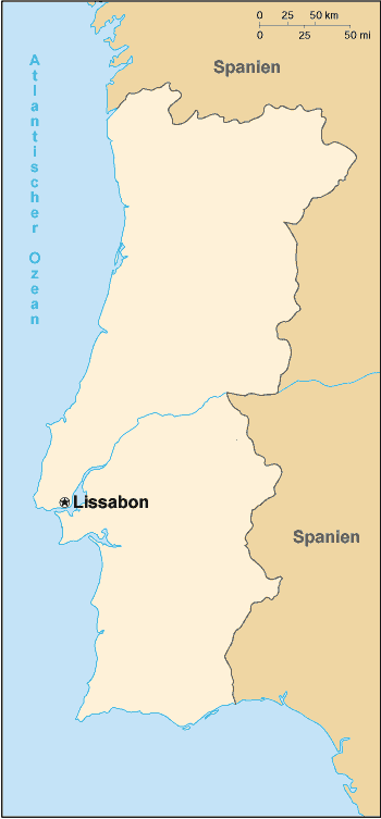 Portugal-Karte