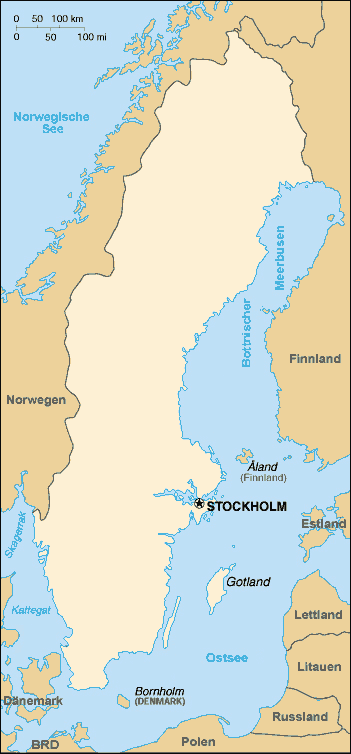 Schweden-Karte