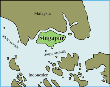 Singapur-Karte