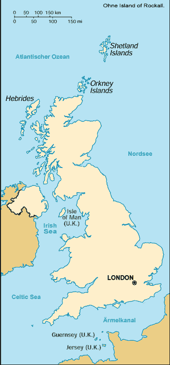 Großbritannien-Karte