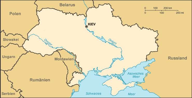 Ukraine-Karte