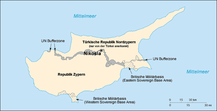 Zypern-Karte