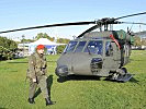 Helikopter wie der "Black Hawk" werden streng bewacht. (Bild öffnet sich in einem neuen Fenster)