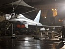 Noch ist es ruhig um den Eurofighter, am Wochenende war er Publikumsmagnet. (Bild öffnet sich in einem neuen Fenster)