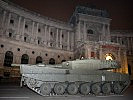Der Kampfpanzer "Leopard" vor der Hofburg. (Bild öffnet sich in einem neuen Fenster)