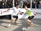 Fußball-Action beim "Panna-KO"-Turnier. (Bild öffnet sich in einem neuen Fenster)