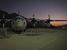 C-130 Hercules. Noch ist alles ruhig am Flughafen Innsbruck. (Bild öffnet sich in einem neuen Fenster)