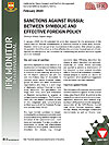 IFK Monitor International 60 - Sanctions against Russia: Between symbolic and effective foreign policy