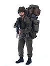 Kampfanzug 03/4 mit großem Rucksack. (Bild öffnet sich in einem neuen Fenster)