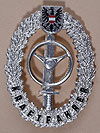 Heereskraftfahrer- Bewährungs- abzeichen in Silber 1968. (Bild öffnet sich in einem neuen Fenster)