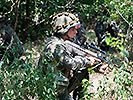 3.8.: Soldaten des Jägerbataillons 33 üben. (Bild öffnet sich in einem neuen Fenster)