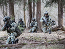 6.3.: Soldaten des Jägerbataillons 18 mit dem "Tarnanzug neu". (Bild öffnet sich in einem neuen Fenster)