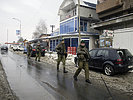 21.3.: Eine Patrouille des Bundesheeres in Mitrovica im Norden des Kosovo. (Bild öffnet sich in einem neuen Fenster)