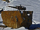 26.3.: Ein Hubschrauber des Bundesheers landet im Hochgebirge. (Bild öffnet sich in einem neuen Fenster)