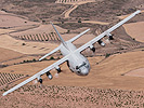 28.6.: Eine C-130 "Hercules" im Tiefflug über Spanien. (Bild öffnet sich in einem neuen Fenster)
