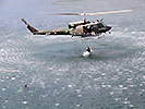 30.7.: Das Bundesheer übt mit der Wasserrettung. (Bild öffnet sich in einem neuen Fenster)