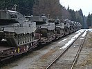 Kampfpanzertransport. (Bild öffnet sich in einem neuen Fenster)