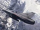 Saab 35OE "Draken". (Bild öffnet sich in einem neuen Fenster)
