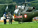 Alouette III am Ende des Navigationsflugs. (Bild öffnet sich in einem neuen Fenster)