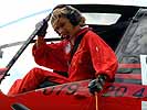 Co-Pilotin der schweizer Mannschaft. (Bild öffnet sich in einem neuen Fenster)