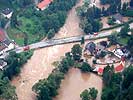 Der Kamp ist zum reißenden Fluß geworden. (Bild öffnet sich in einem neuen Fenster)