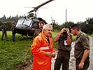 Landesrat Franz Hiesl, Militärkommandant Divisionär Kurt Raffetseder. (Bild öffnet sich in einem neuen Fenster)