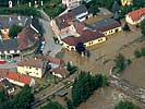 Das überflutete Ortszentrum von Gars am Kamp. (Bild öffnet sich in einem neuen Fenster)