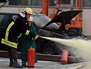 Feuerlöschübung - Selbst probieren unter Anleitung. (Bild öffnet sich in einem neuen Fenster)