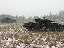 Der neue Kampfschützenpanzer Ulan im Vormarsch. (Bild öffnet sich in einem neuen Fenster)