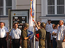 Hissen der CISM-Flagge. (Bild öffnet sich in einem neuen Fenster)