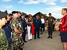 Militärattaches mit Brigadier Pronhagl. (Bild öffnet sich in einem neuen Fenster)