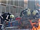 Verwundetenbergung. (Bild öffnet sich in einem neuen Fenster)