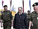 General Ertl, Landtagspräsident Purr und Generalleutnant Entacher. (Bild öffnet sich in einem neuen Fenster)