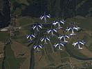Frecce Tricolori. 
 Foto: K. Tokunaga. (Bild öffnet sich in einem neuen Fenster)