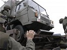 Eintreffen der multinationalen Soldaten im Krisengebiet.