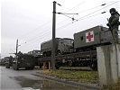 ... erreicht einer der Militärsondertransporte den Zielbahnhof. (Bild öffnet sich in einem neuen Fenster)