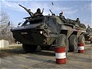 Deutsche Transportpanzer Fuchs sind während der Übung ebenso zu sehen .. (Bild öffnet sich in einem neuen Fenster)